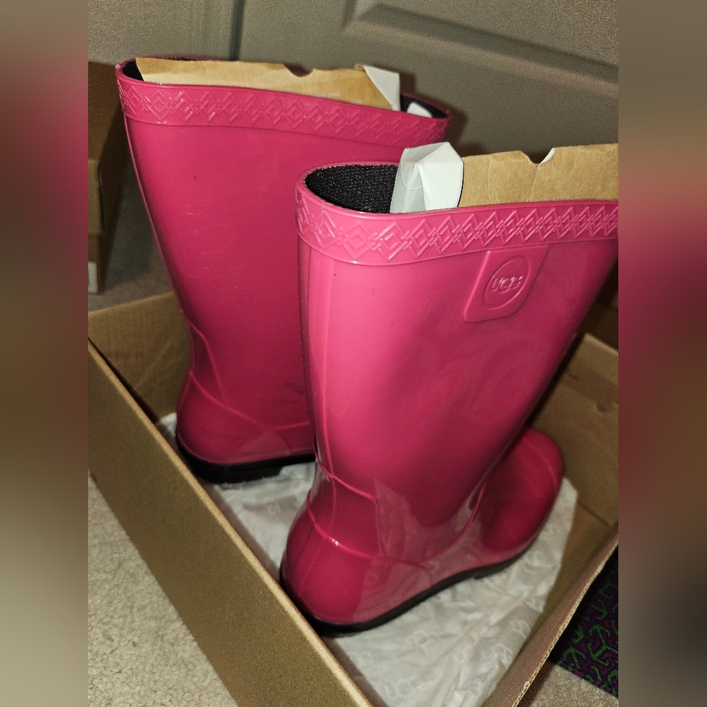 Pink Girl's Rain Boots - Picture 5 of 11